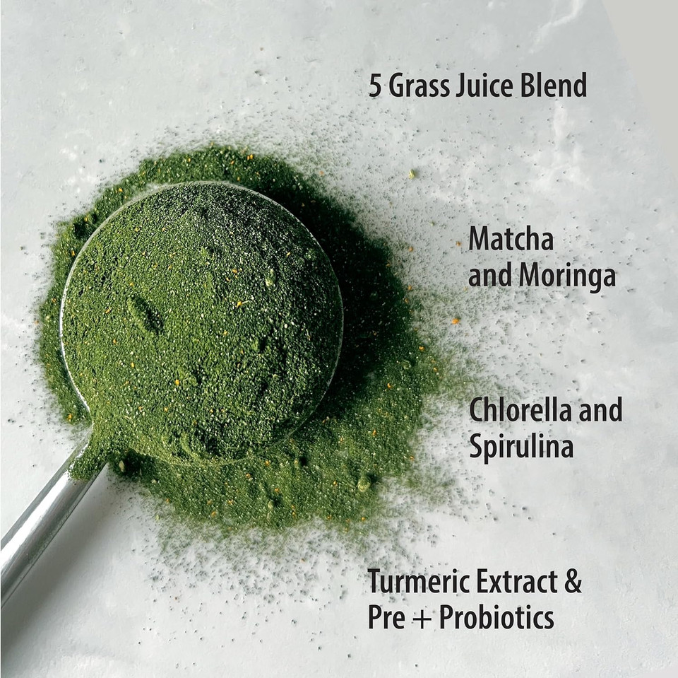 Organic Traditions Supergreens With Turmeric | Pineapple Coconut Flavored Organic Greens Powder | 200G / 7Oz Bag