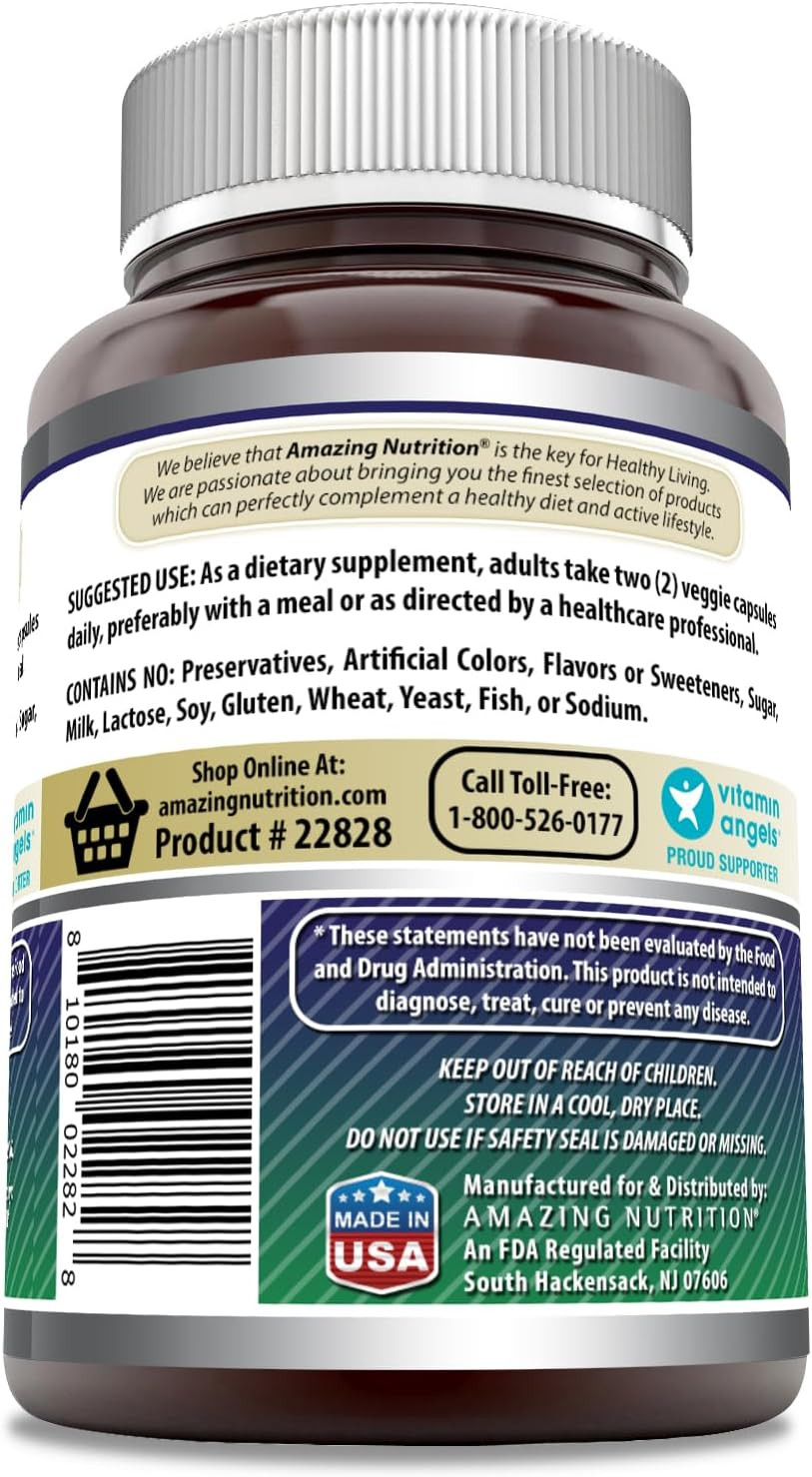 Amazing Formulas Astragalus 2000 Mg Per Serving 120 Capsules Supplement | Made From Pure Astragalus Membranaceus Plant Root Extract | Non-Gmo | Gluten Free