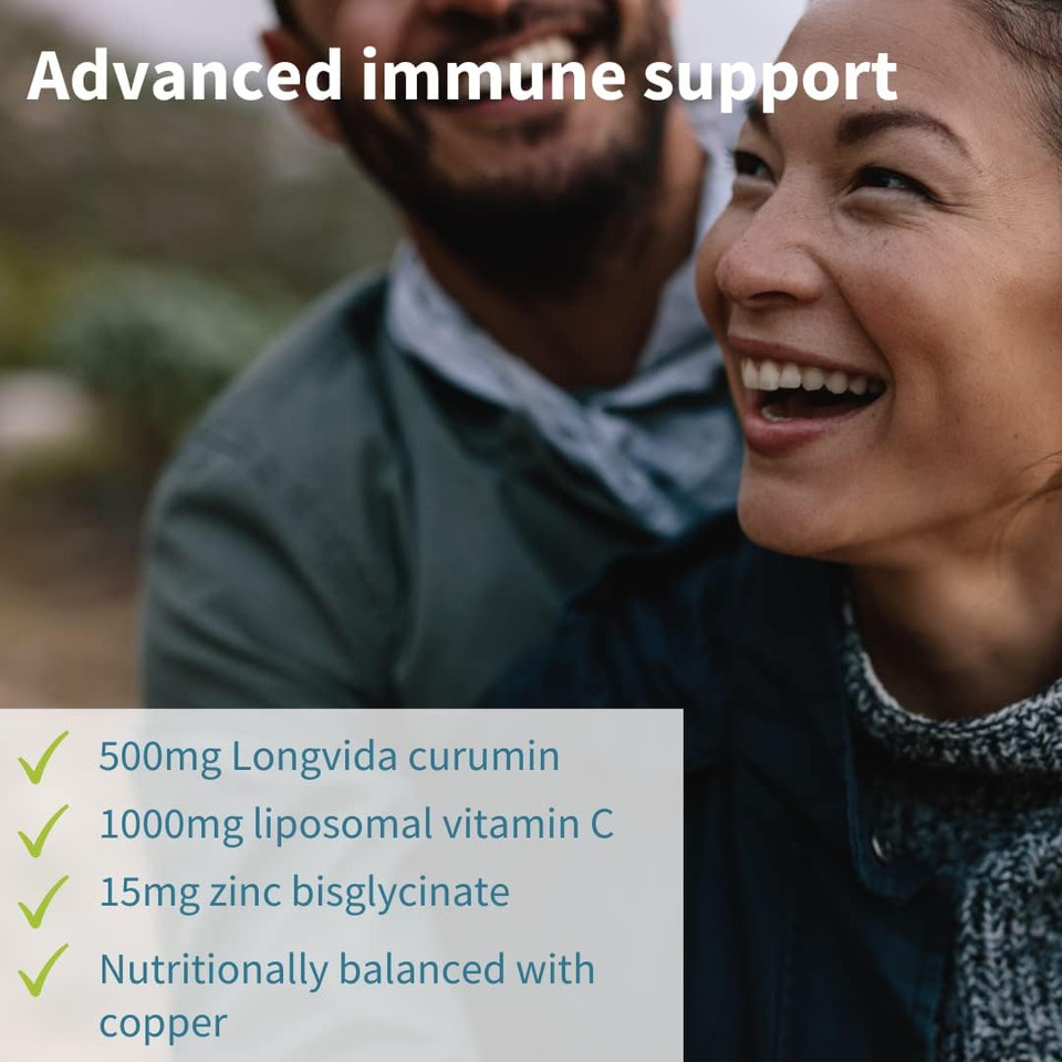 Liposomal Vitamin C 1000Mg & Zinc + Longvida Lipidated Curcumin 500Mg Vegan Bundle, Ultra Bioavailable Curcumin With High Absorption Liquid Immune Support Complex, By Igennus