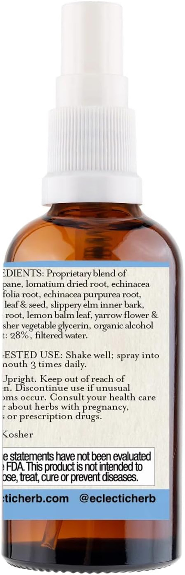 Eclectic Lomatium Osha Spray, Red, 1 Fluid Ounce