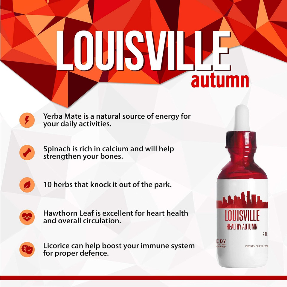 Secrets Of The Tribe Louisville Healthy Tincture, Herbal Extract Supplement For Optimal Human Health (2 Fl Oz, Autumn)Autumn