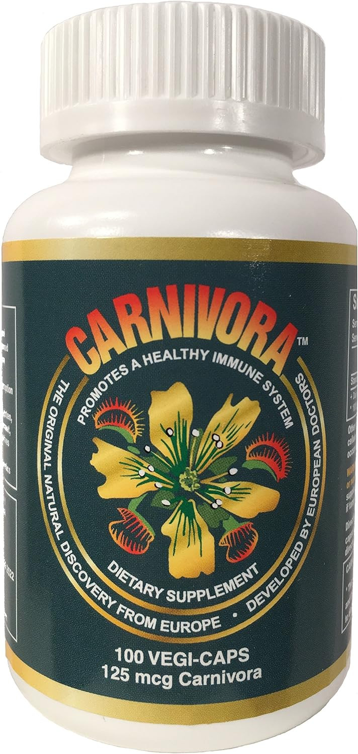 Carnivora Vegi-Caps - Gluten Free, Vegan Friendly Capsules To Reduce Fatigue, Strengthen And Support Your Immune System (100 Capsules)