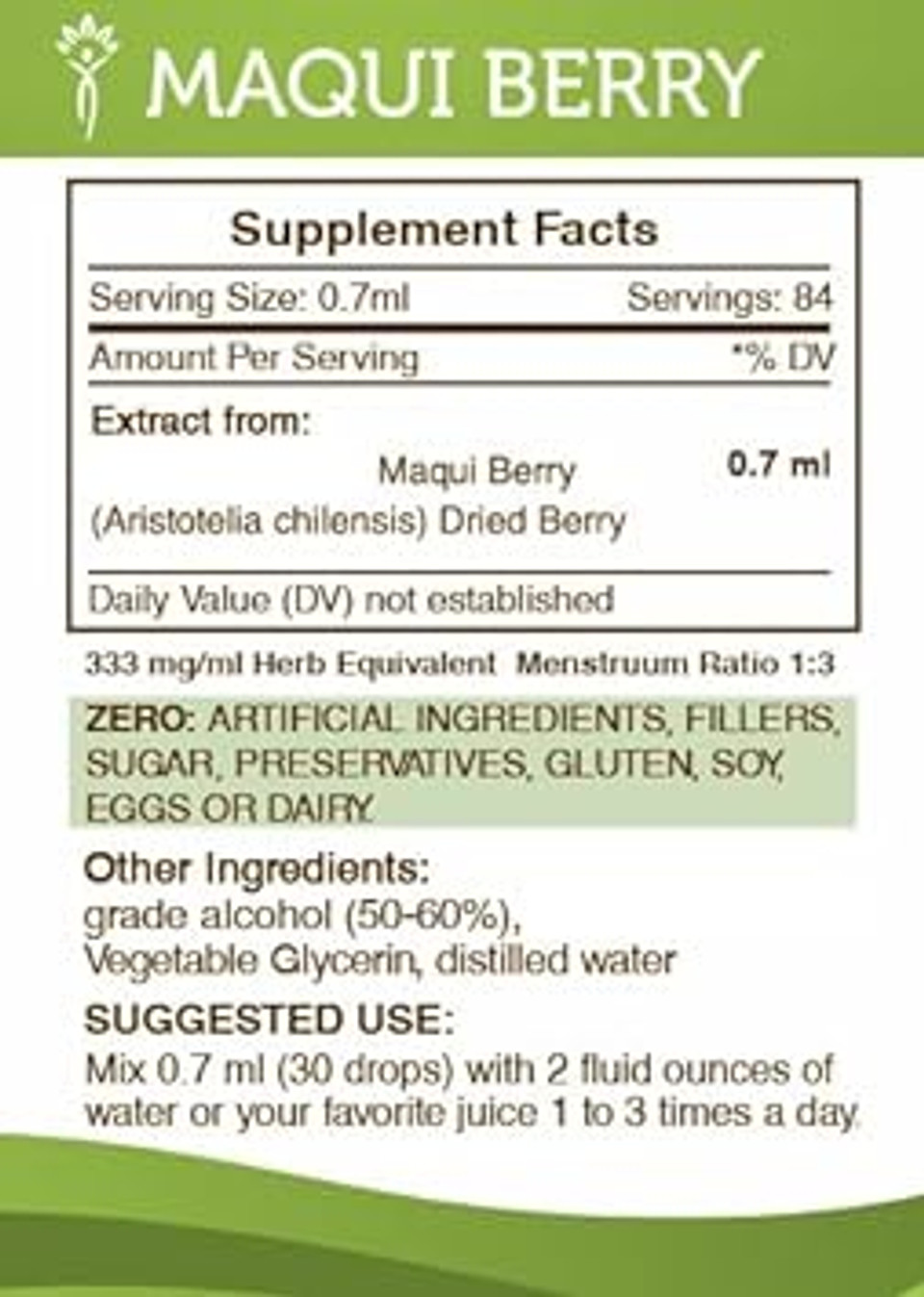 Secrets Of The Tribe Maqui Berry Tincture Alcohol Liquid Extract, Maqui Berry (Aristotelia Chilensis) Dried Berry (2 Fl Oz)2.00 Fl Oz (Pack Of 1)