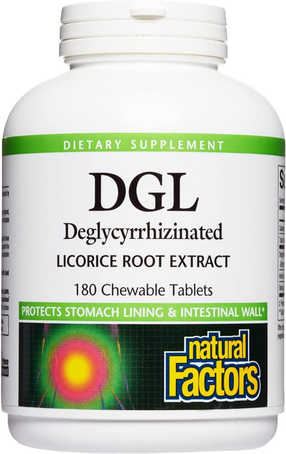 Natural Factors, Chewable Dgl 400 Mg, Licorice Extract For Healthy Digest, 180 Count (Pack Of 1)