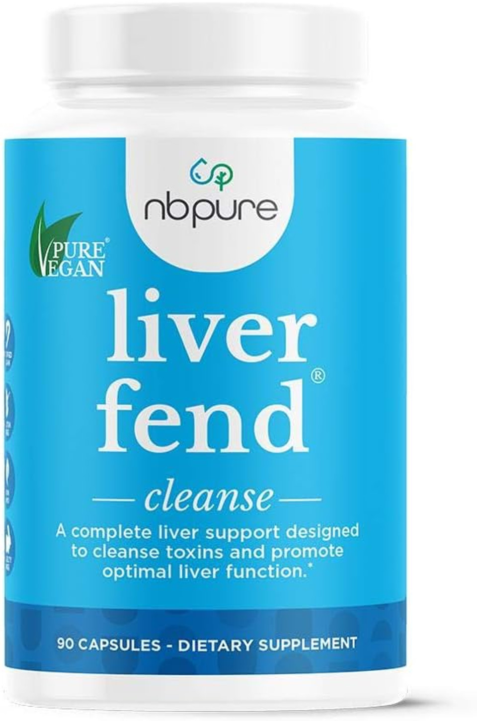Nbpure Liver Fend Liver Detox And Cleanse Milk Thistle And Liver Support Supplement, 90 Count