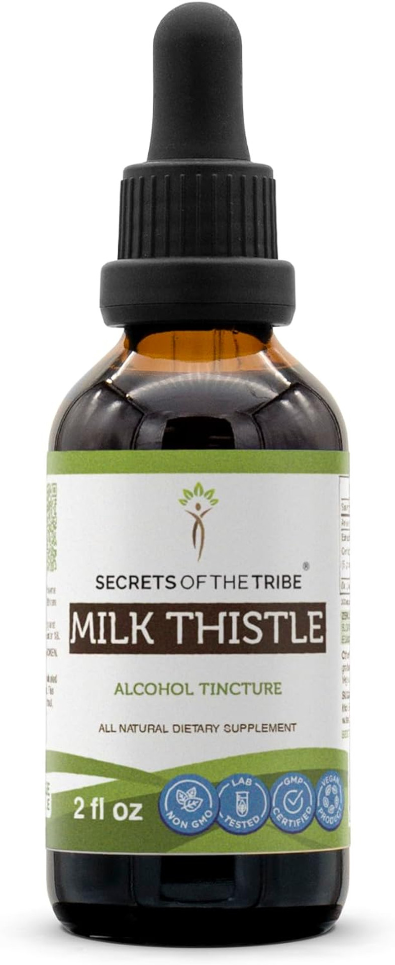 Secrets Of The Tribe Milk Thistle Tincture Alcohol Extract, Milk Thistle Silybum Marianum Liver Health 2 Oz2 Fl Oz (Pack Of 1)