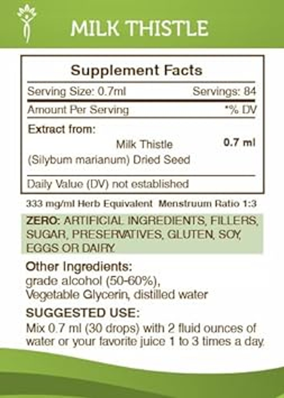 Secrets Of The Tribe Milk Thistle Tincture Alcohol Extract, Milk Thistle Silybum Marianum Liver Health 2 Oz2 Fl Oz (Pack Of 1)