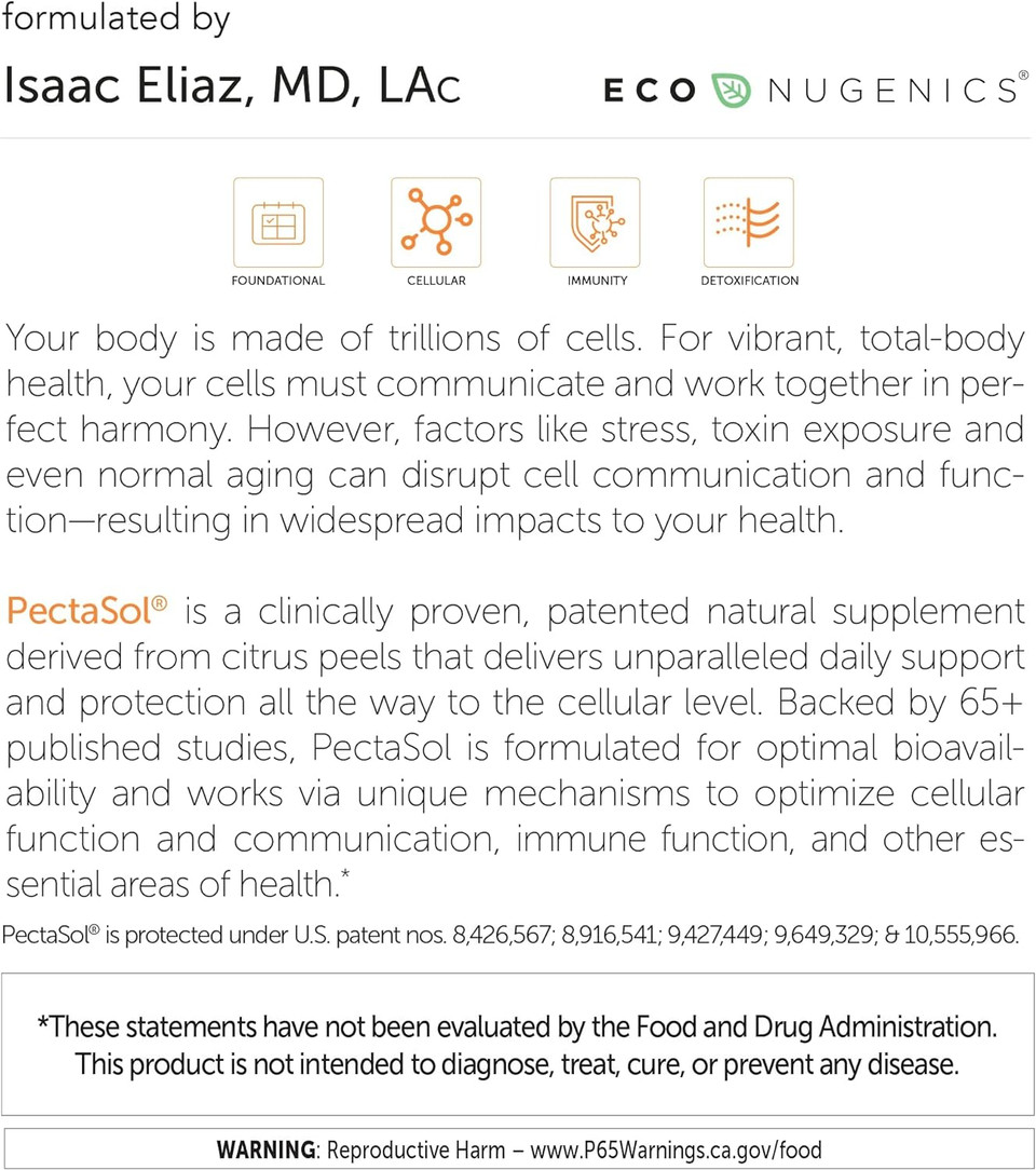 Econugenics Ultimate Immune System Support Pack - Pectasol-C Modified Citrus Pectin- 270 Capsules & Mycophyto Medicinal Mushroom Health- 180 Capsules