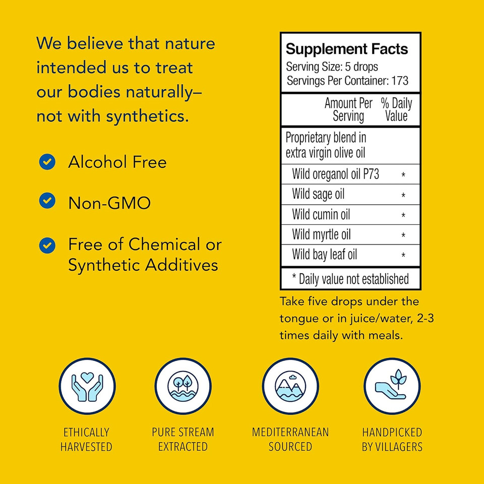 North American Herb & Spice Fung-E-Clenz - 1 Fl. Oz. - Immune Support, Healthy Hair, Skin & Nails - Contains Oregano, Food & Spice Oils - Non-Gmo, Vegan - 173 Total Servings