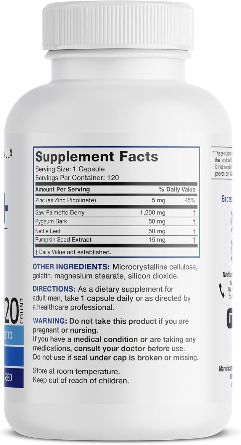 Bronson Prostate Health Support Supplement 60 Capsules