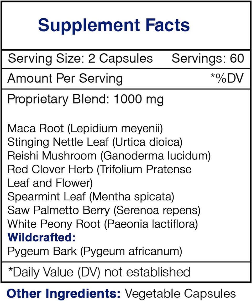 Secrets Of The Tribe - Prosta Vigor, Healthy Prostate Formula, Herbal Supplement Blend (2X120 Capsules)2X120 Capsules