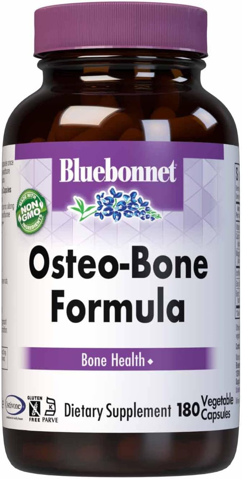 Bluebonnet Osteo-Bone Formula Vegetarian Capsules, 180 Count