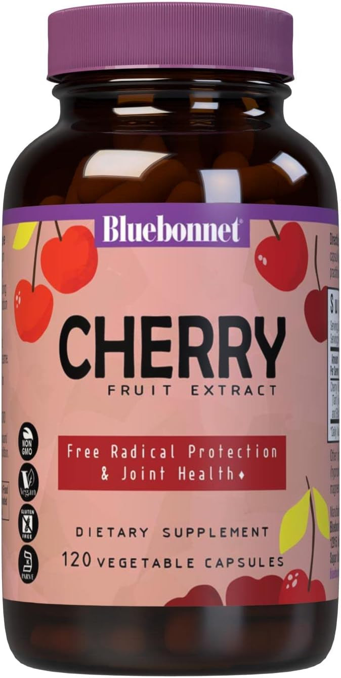 Bluebonnet Super Fruit Cherry Fruit Extract Supplement, 120 Count