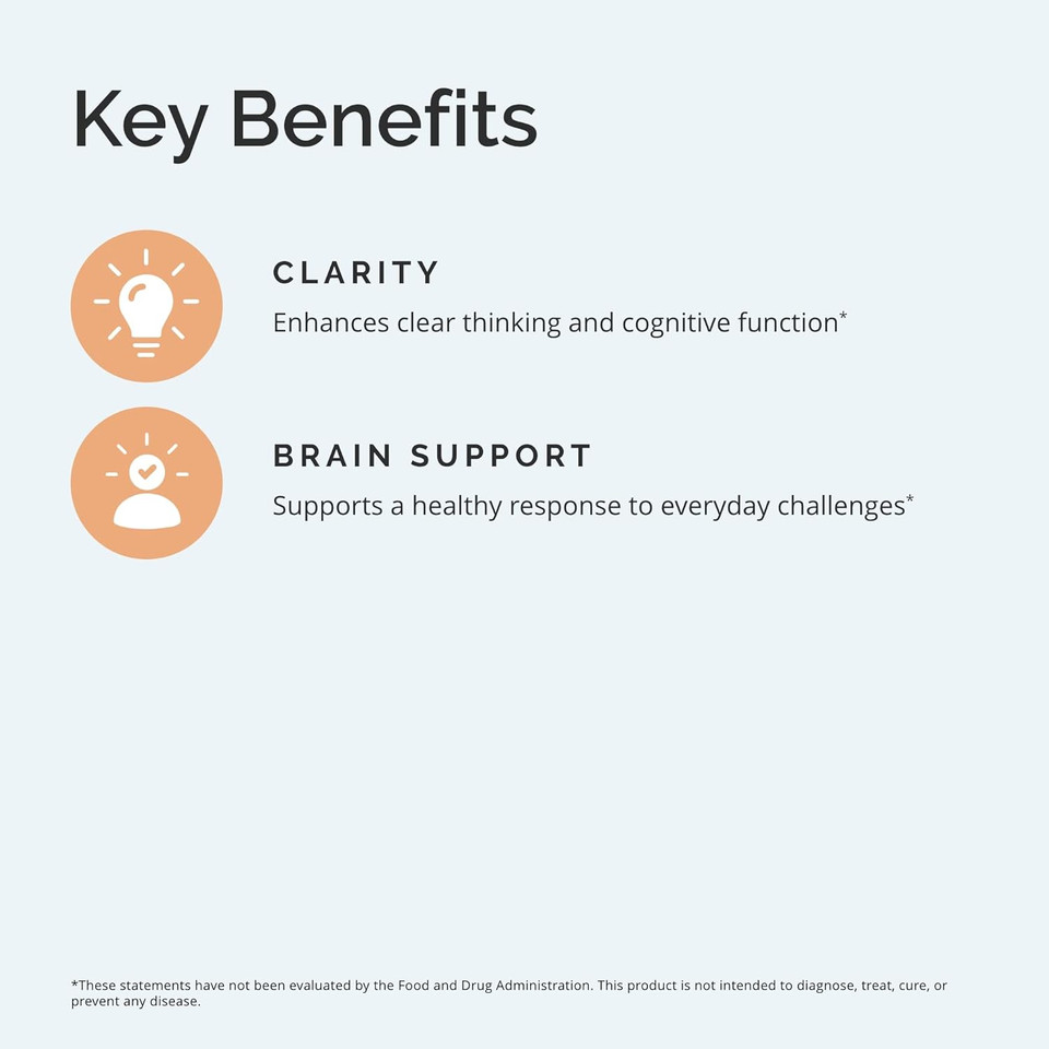 Dr Amen Brainmd Tyrosine - 120 Capsules - Promotes Mental Focus, Clarity & Alertness - Gluten Free - 60 Servings