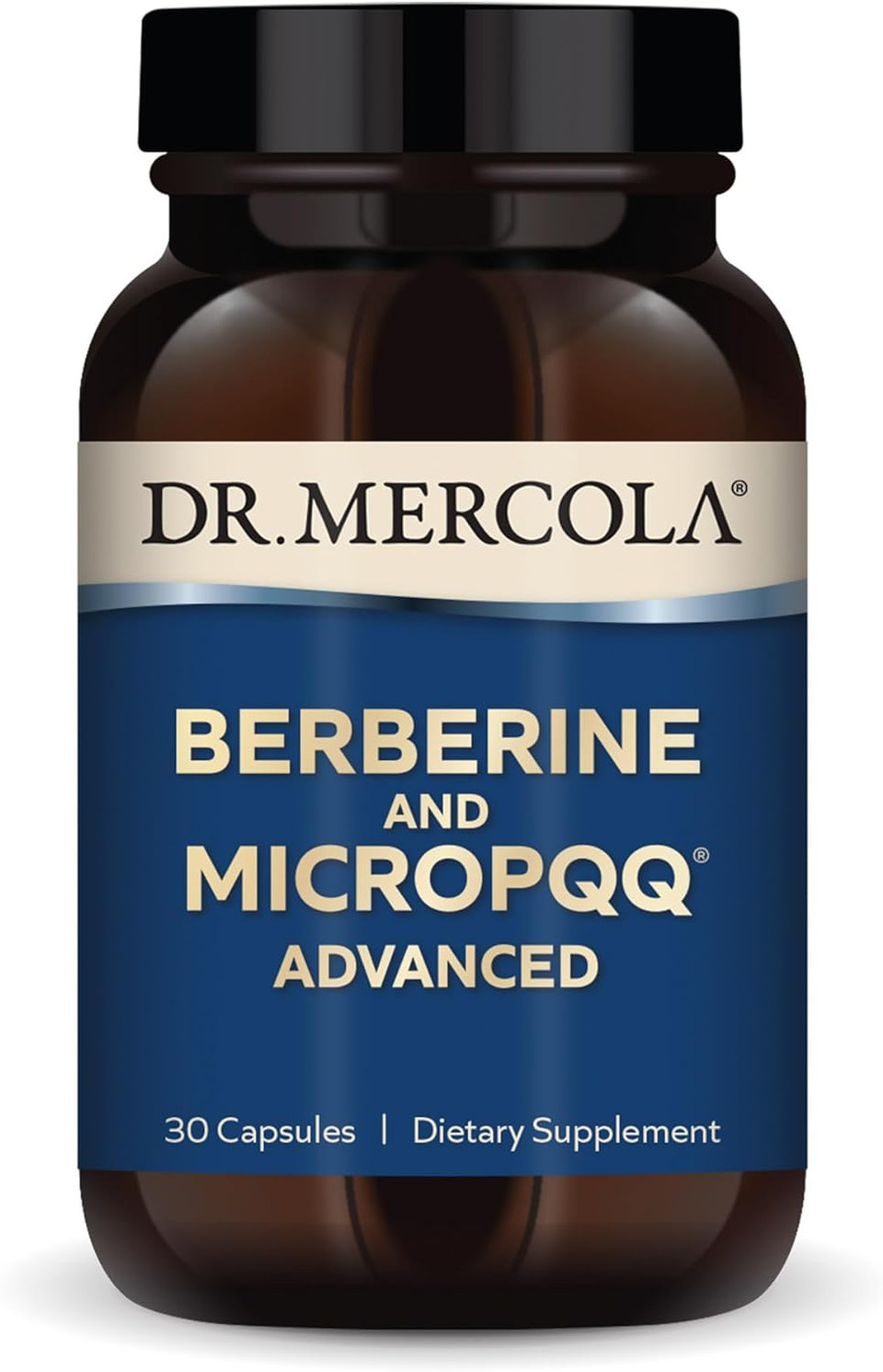 Dr. Mercola Berberine And Micropqq Advanced, 30 Servings (30 Capsules), Dietary Supplement, Supports Immune And Organ Health, Non Gmo30 Count (Pack Of 1)