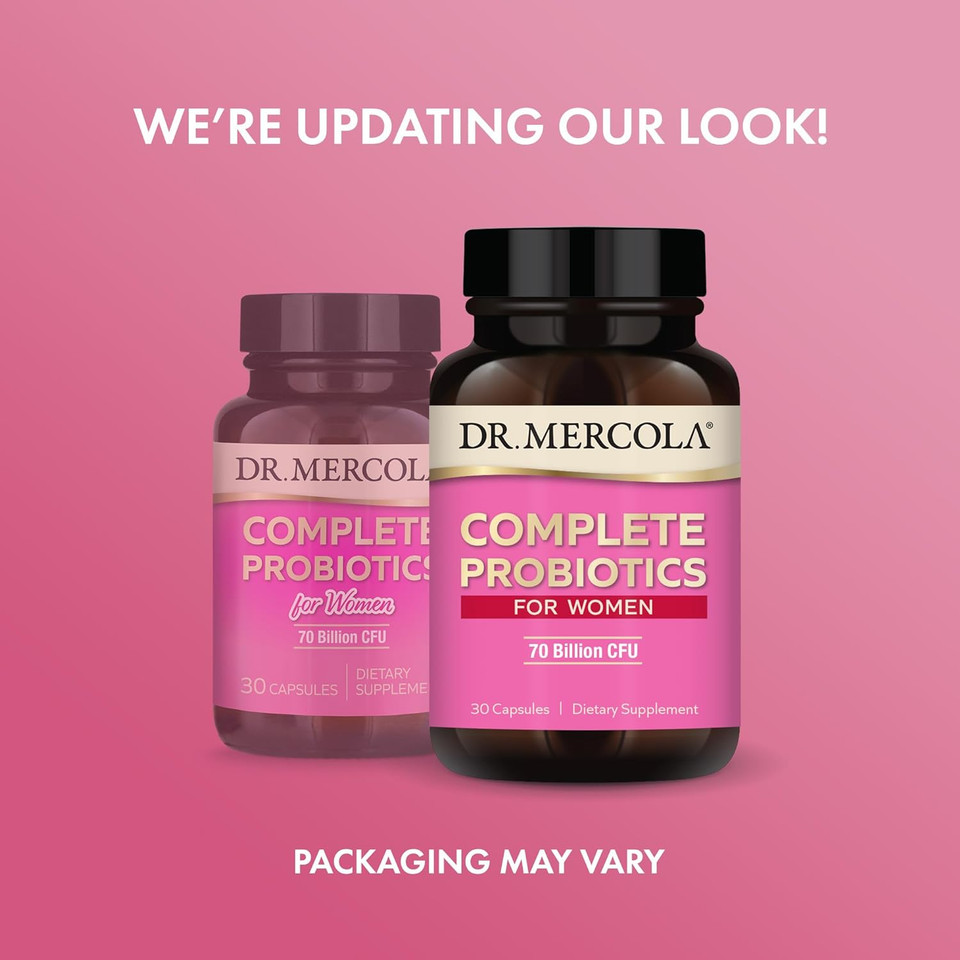 Dr. Mercola Complete Probiotics For Women 70 Billion Cfu, 30 Servings (30 Capsules), Dietary Supplement, Supports Digestive Health, Non Gmo30 Count (Pack Of 1)