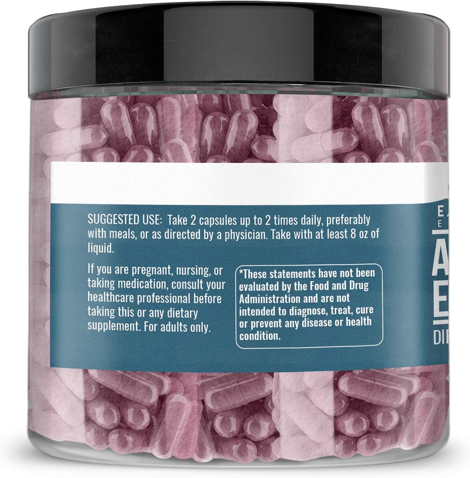 Earthborn Elements Acai Berry Extract 200 Capsules, Pure & Undiluted, No Additives