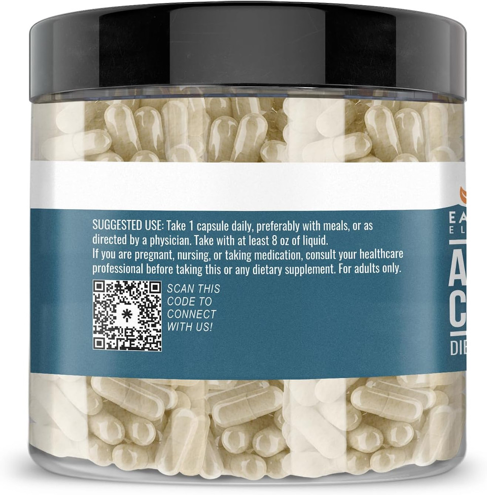 Earthborn Elements Acerola Cherry 200 Capsules, Pure & Undiluted, No Additives