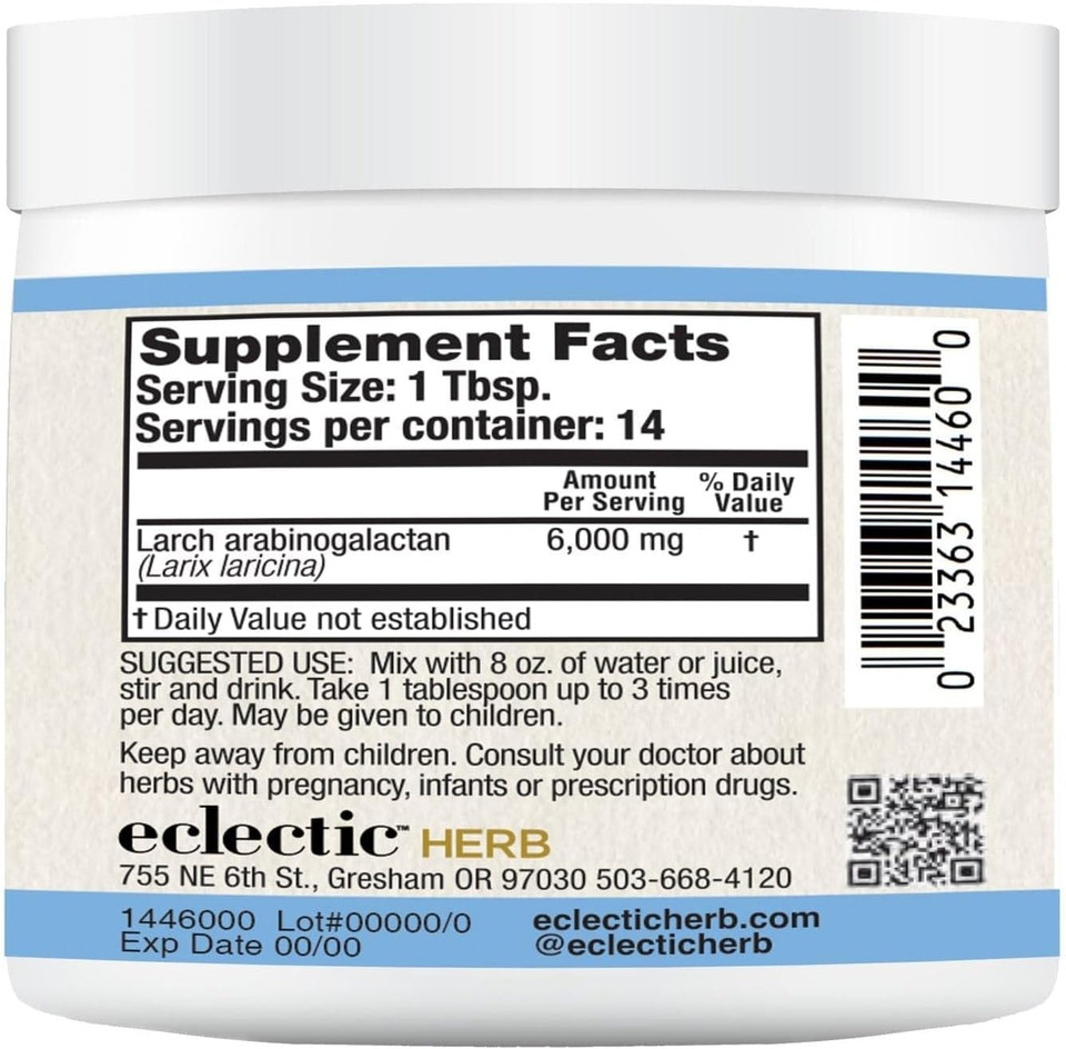 Eclectic Institute Non-Gmo Larix Immune Support Powder | 3 Oz (81.5 G)