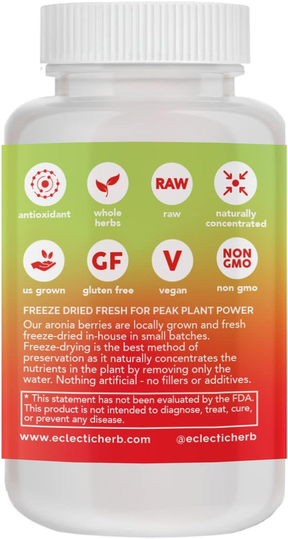 Eclectic Institute Raw Fresh Freeze-Dried Non-Gmo Bitter Melon | 50 Ct (200 Mg)Blue50 Count