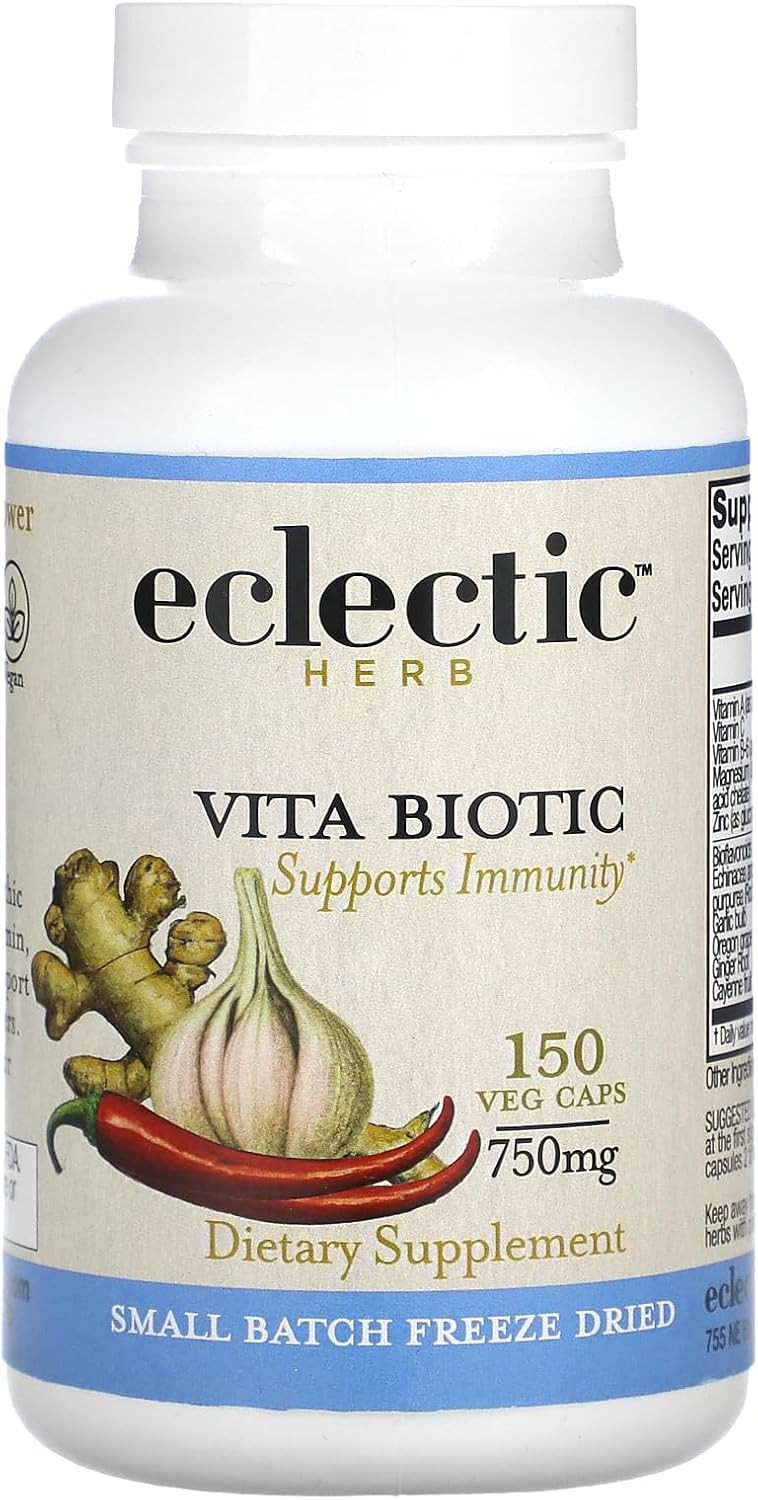 Eclectic Institute Vitabiotic Immune New In Capsules, 150 Non-Gmo Veg Caps