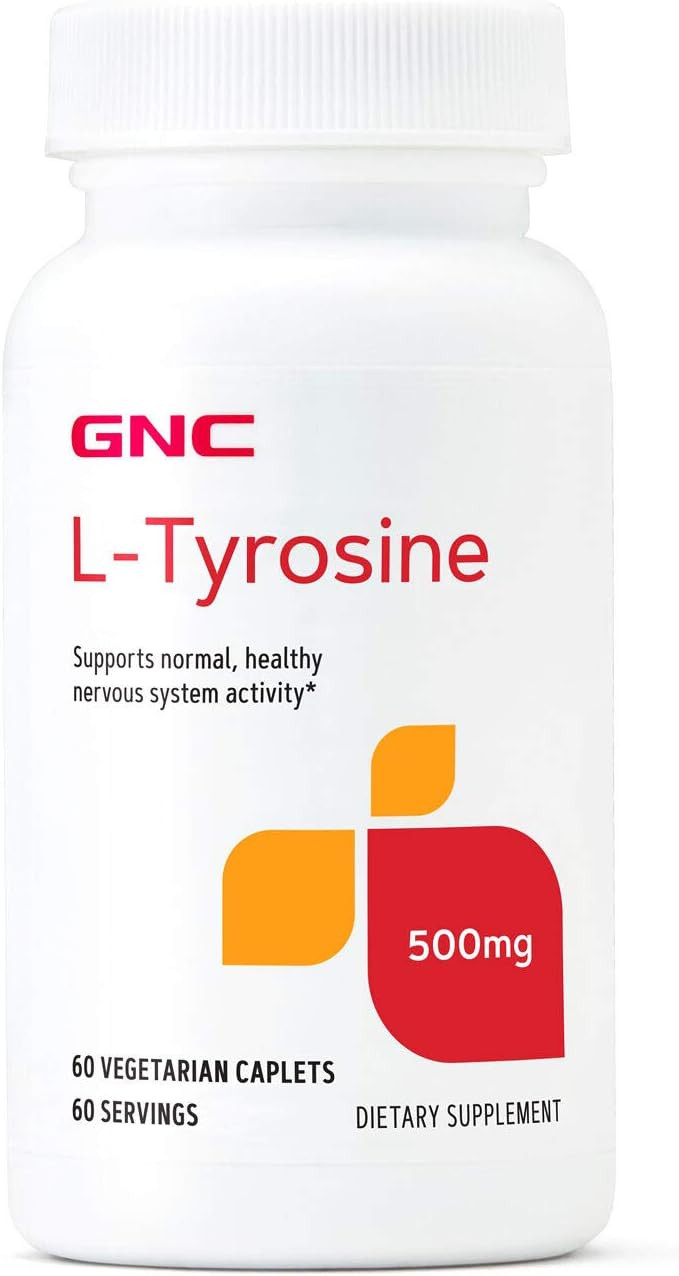 Gnc L-Tyrosine 500Mg, Supports Normal, Healthy Nervous System Activity