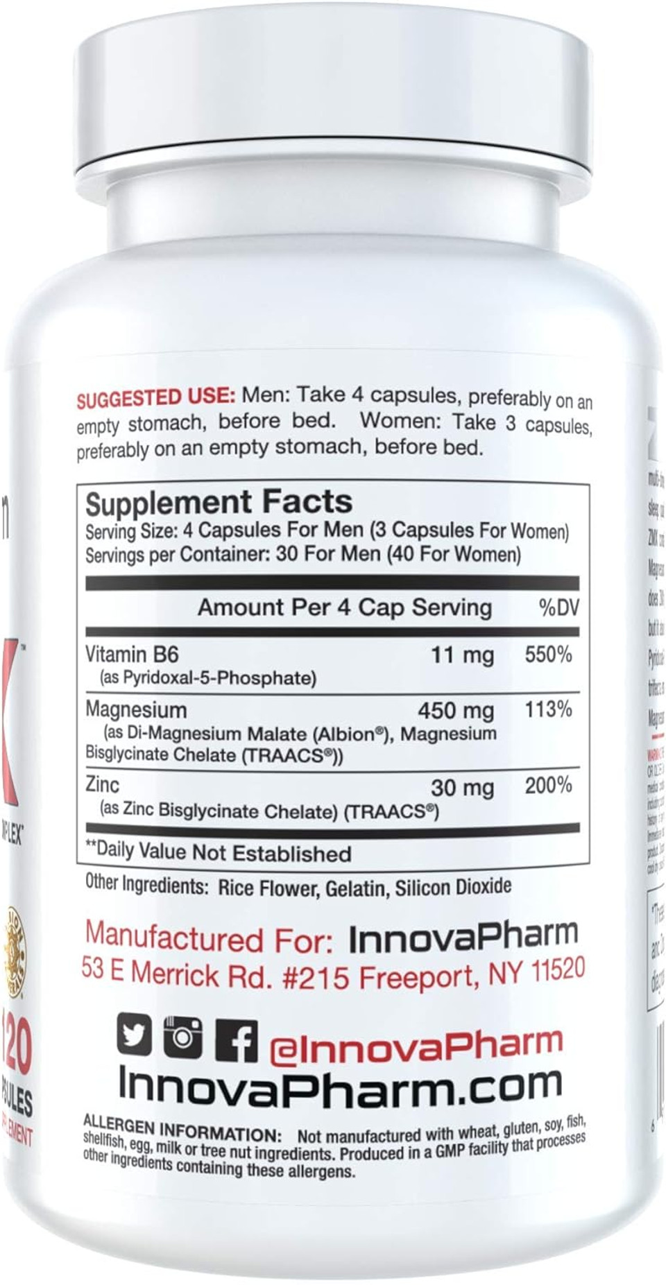 Innovapharm Zmx 90 Capsules