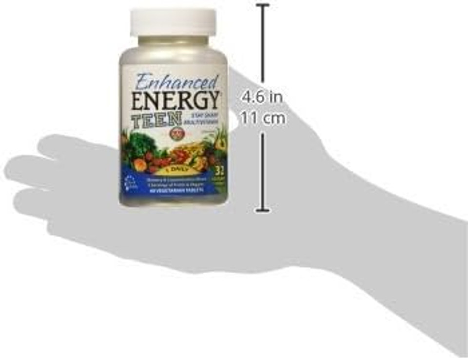 Kal Enhanced Energy For Teens Tablets, 60 Count