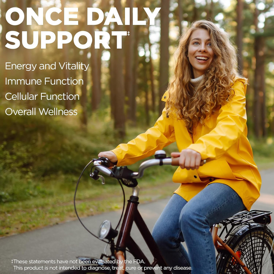 Kal Enhanced Energy Supplements, Once Daily Whole Food Multivitamin For Women And Men, Iron Free, 23 Essential Vitamins, Minerals, Super Foods, Digestive Enzymes, 60-Day Guarantee, 60 Serv, 60 Vegtabs