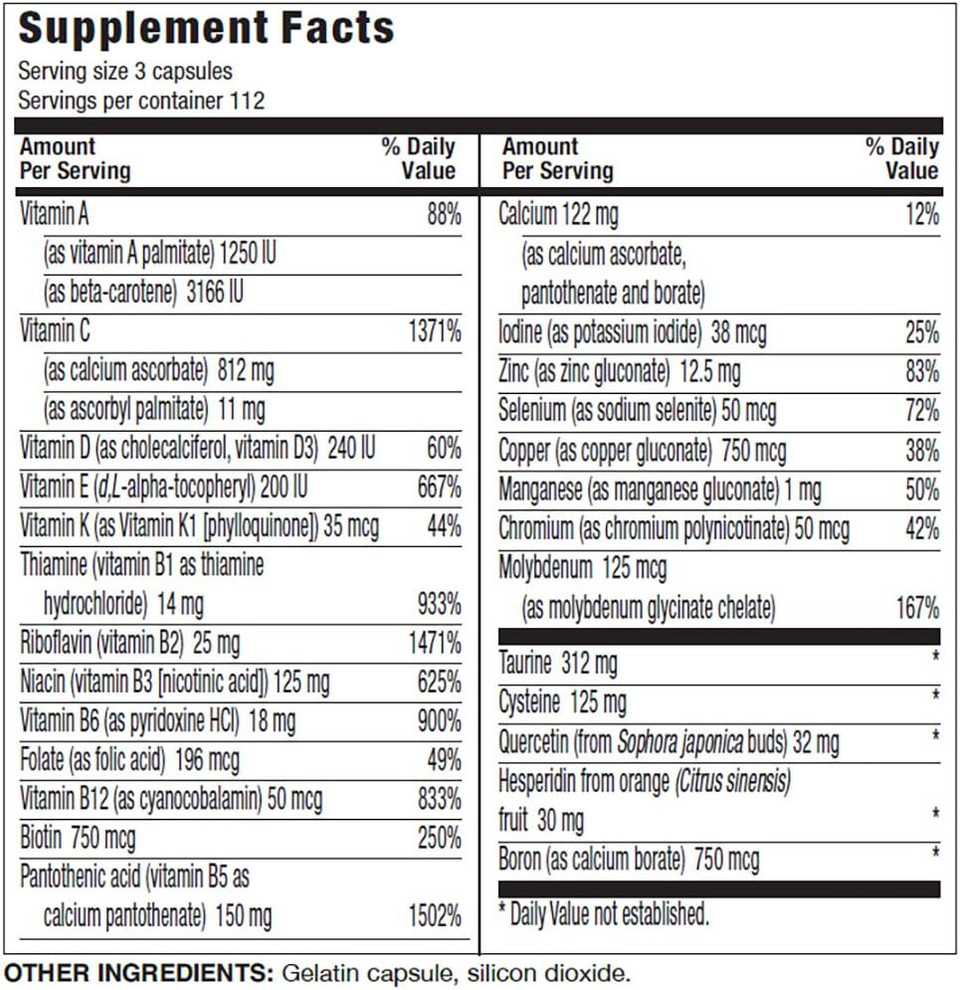 Life Enhancement Radical Shield | 28 Vitamins, Minerals, Antioxidants & More | 112 Servings