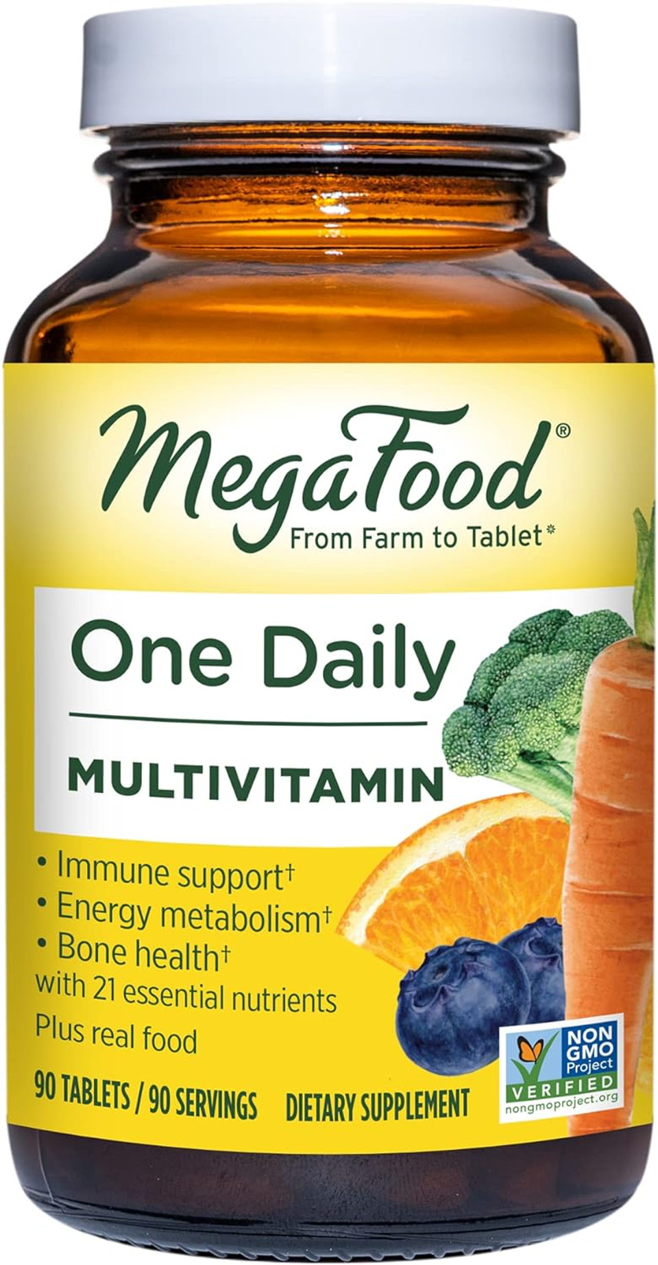 Megafood One Daily Multivitamin - Multivitamin For Women And Men - With Real Food - Immune Support Supplement -Vitamin C & Vitamin B - Bone Health - Energy Metabolism - Vegetarian, Non-Gmo - 90 Tabs90 Count (Pack Of 1) Megafood One Daily Multivitamin - Multivitamin For Women And Men - With Real Food - Immune Support Supplement -Vitamin C & Vitamin B - Bone Health - Energy Metabolism - Vegetarian, Non-Gmo - 90 Tabs90 Count (Pack Of 1)