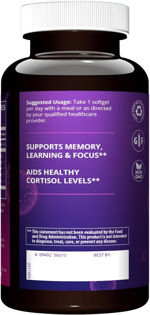 Mrm Nutrition Ps 100Mg | Phosphatidylserine | Brain Health | Memory + Learning | Gluten-Free | 60 Servings