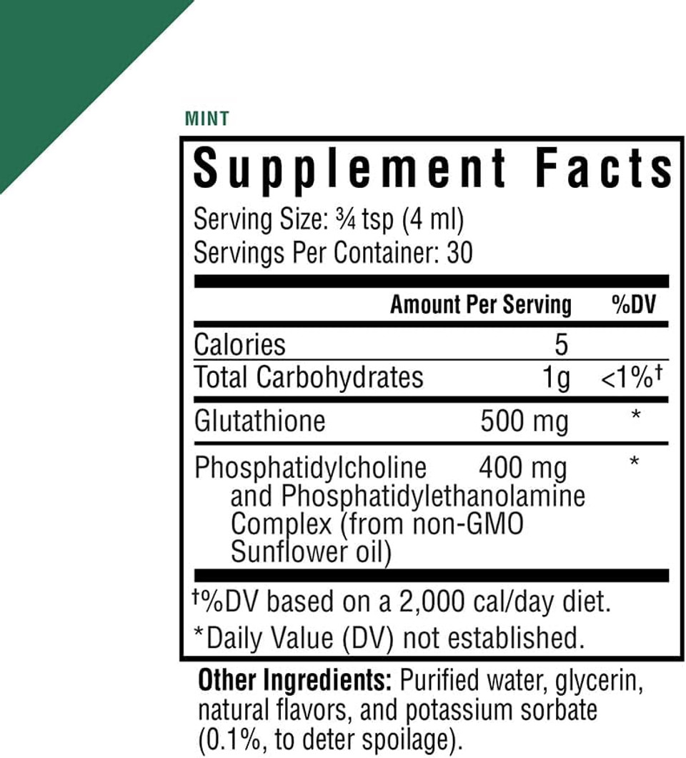 Optimal Liposomal Glutathione | Non-Soy And Non-Gmo | Provides 500 Mg Of Liposomal Glutathione Per Teaspoon | 4 Oz | 30 Servings