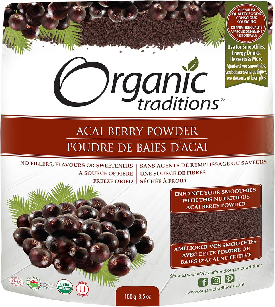 Organic Traditions Acai Berry Powder Og, 100 Gr