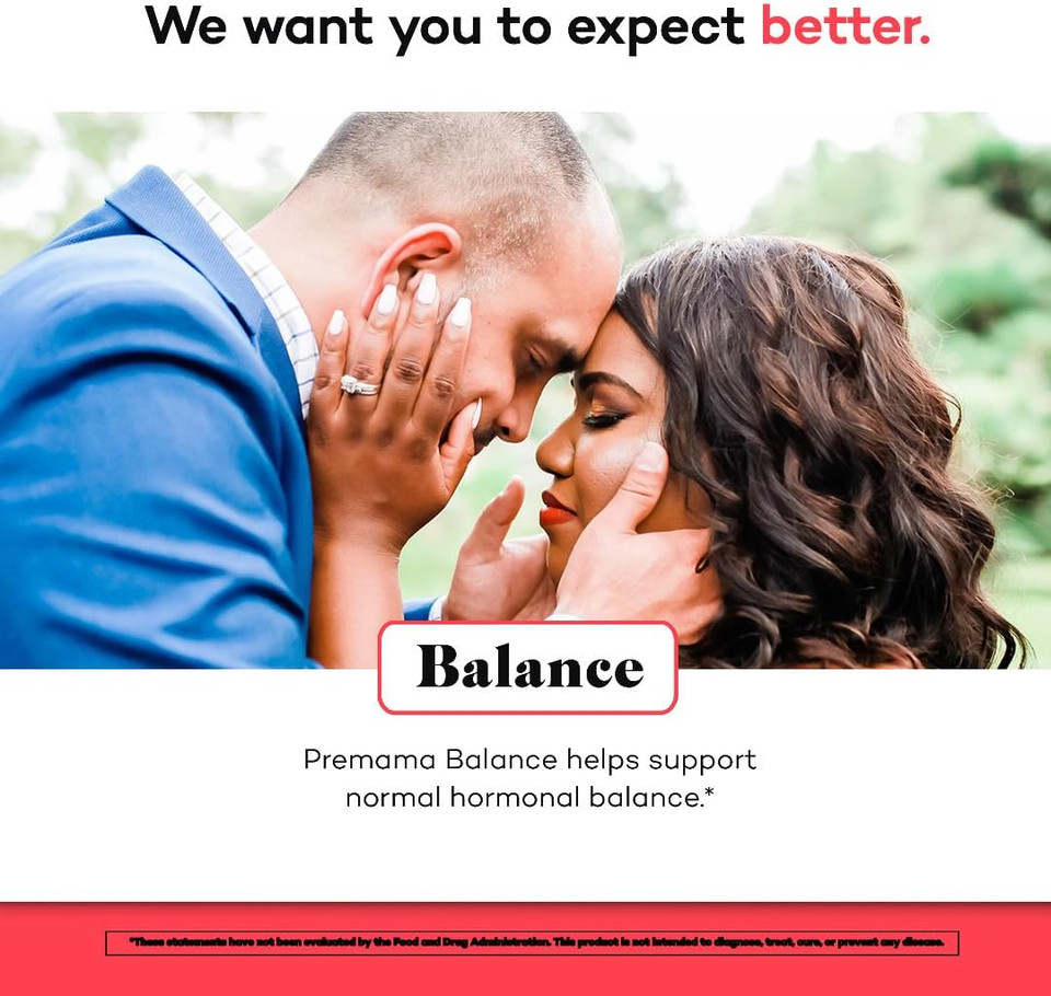 Premama Balance Powder Packets, Multivitamin Supplement, Healthy Hormone Balance Support For Women, Sugar-Free, Gluten-Free, Vegan, Berry Flavor, 28 Single Serve Packets