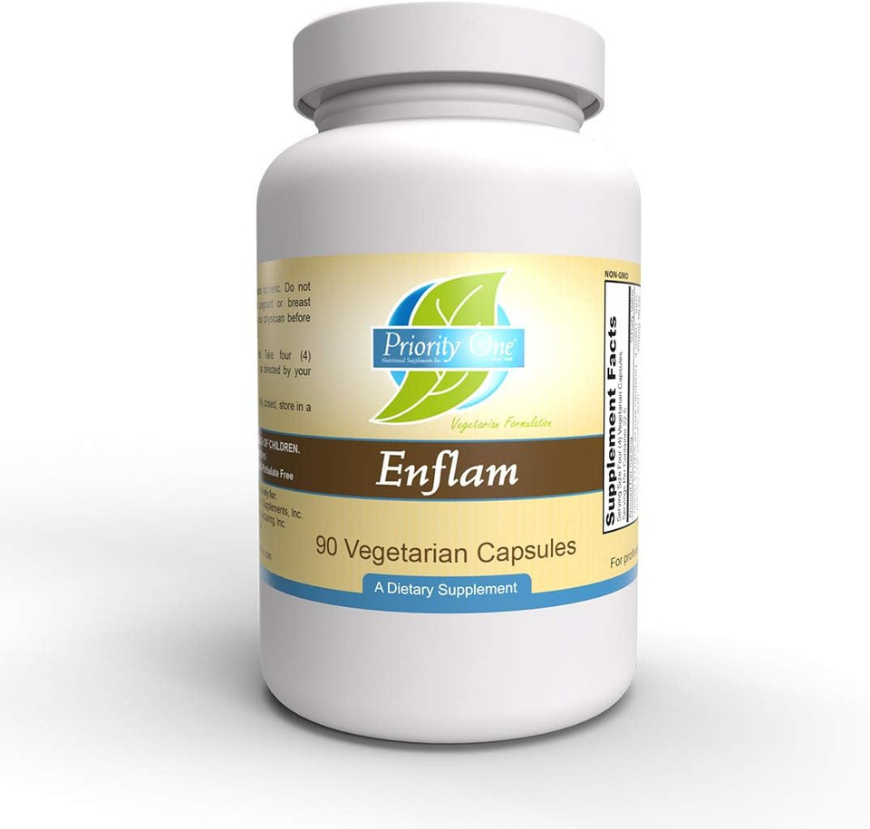 Priority One Vitamins Enflam 90 Vegetarian Capsules High Dosage Bioflavonoid Combination