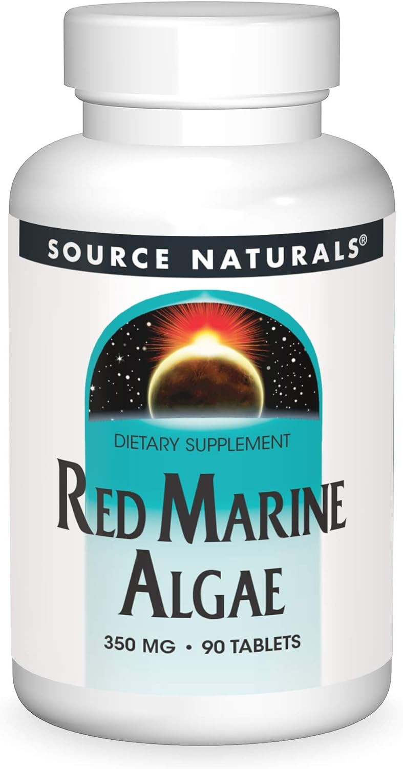 Source Naturals Red Marine Algae 350 Mg Superfood Packed With Minerals & Vitamins - 90 Tablets