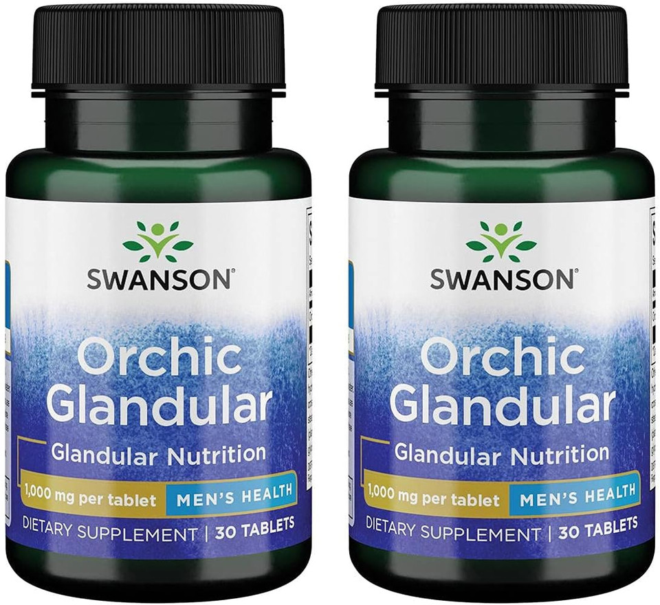 Swanson Orchic Glandular - Men'S Health 1,000 Mg 30 Tabs 2 Pack