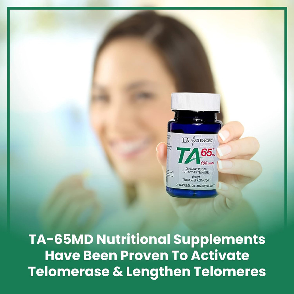 T.A. Sciences | Ta-65 Telomerase Activation | Anti-Aging & Immunity Boost With Cell Rejuvenation | 30 Capsules