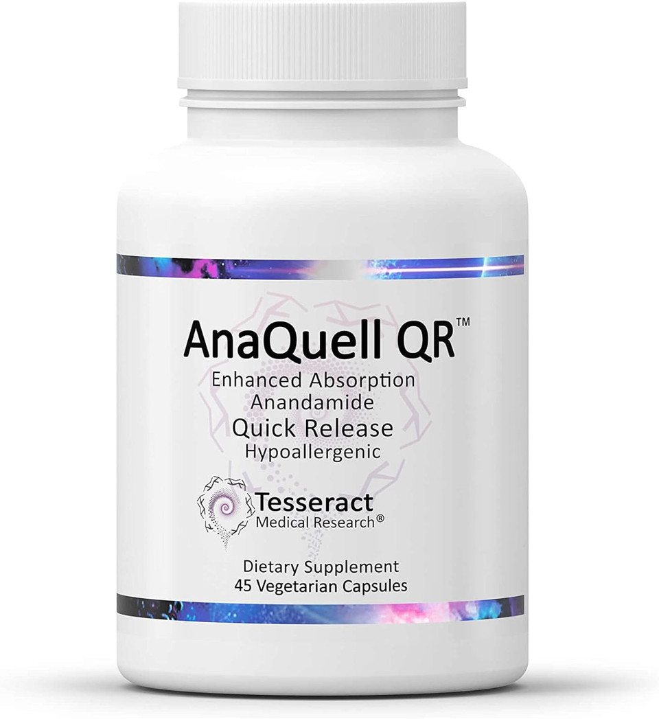 Tesseract Medical Research Anaquell Qr, Stress Relief & Mood Support Supplement, Quick Release L Citrulline & Anandamide, Helps Manage Anxiousness, 45 V-Caps, Size Exclusive To Amazon