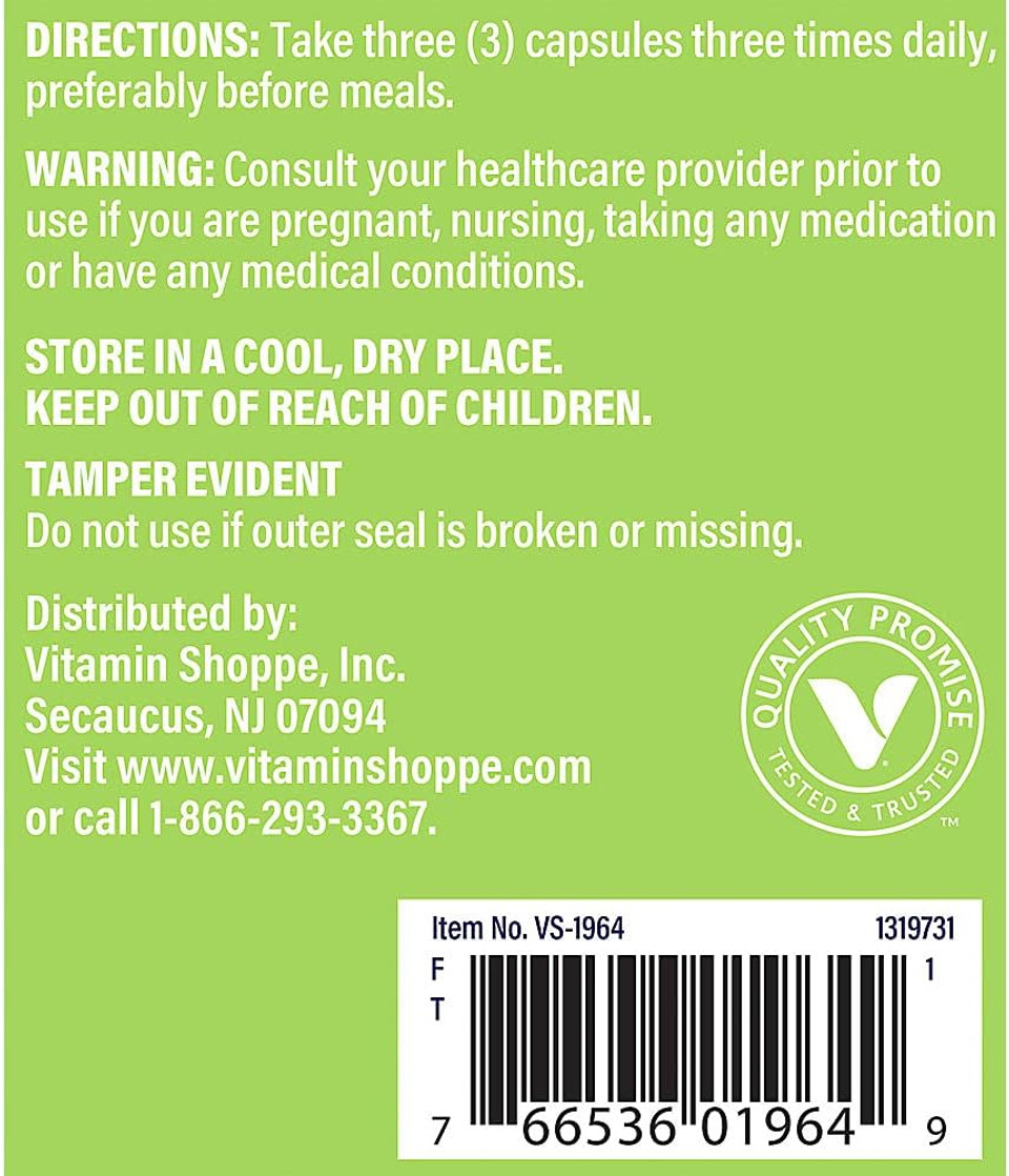 The Vitamin Shoppe Celery Seed 1,500Mg, Herbal Support That Provides Circulatory Support And Promotes Digestion (100 Capsules)