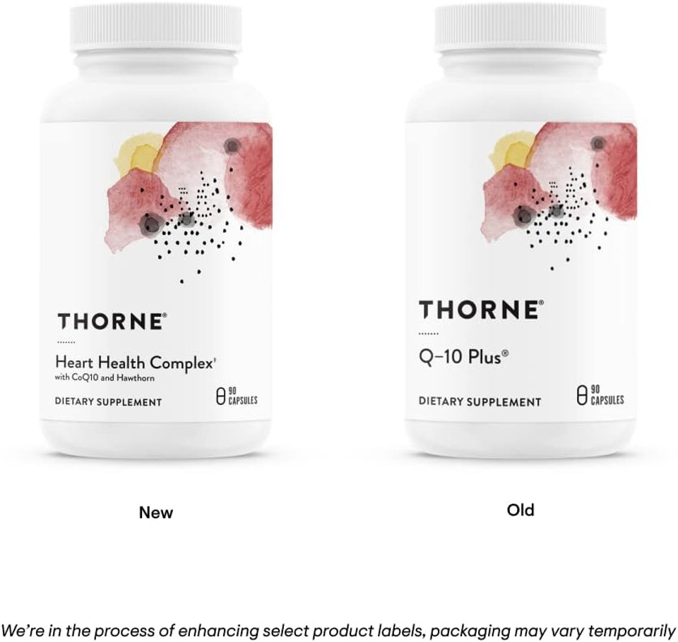 Thorne Heart Health Complex - With Coq10, Taurine And Hawthorn - Coenzyme Q10 Supplement With Minerals, Amino Acids, And Botanicals - 90 Capsules