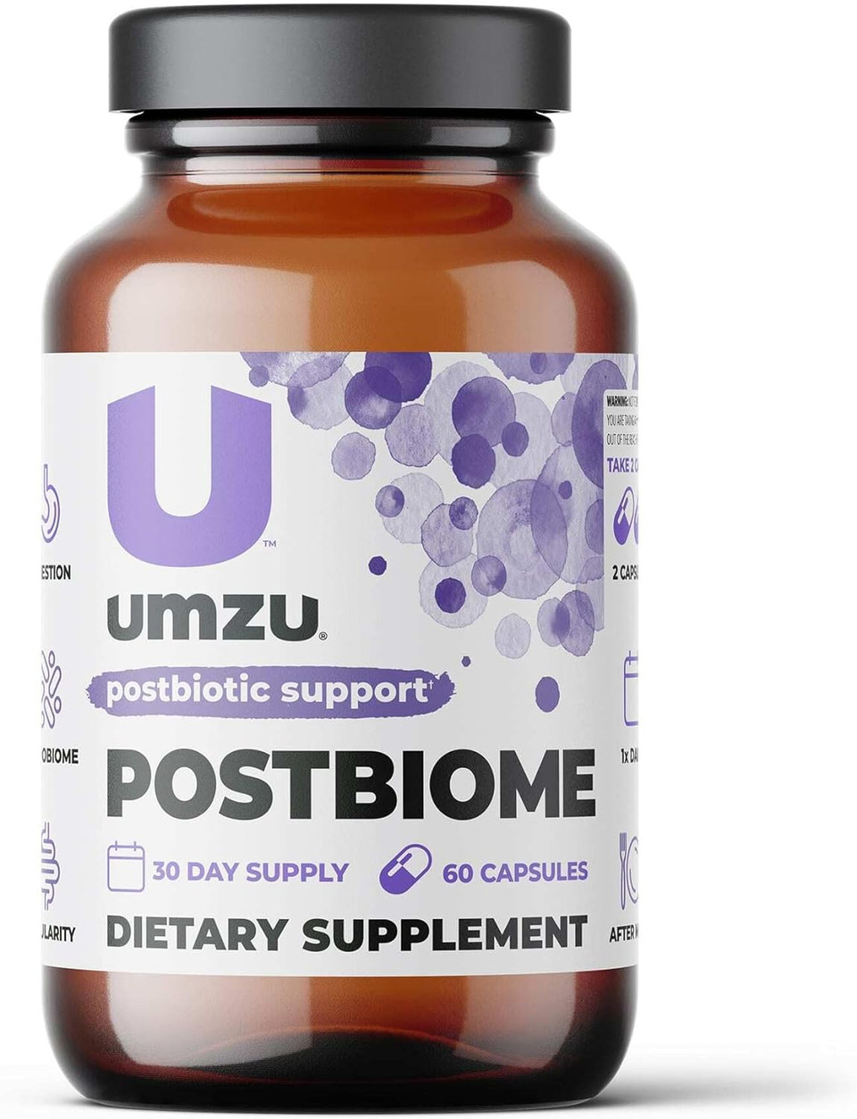 Umzu Postbiome - Postbiotic Supplement To Support Gut Health And Overall Well-Being, Formulated With Tributyrin, Optimize Gut Health - (30 Day Supply 60 Capsules)