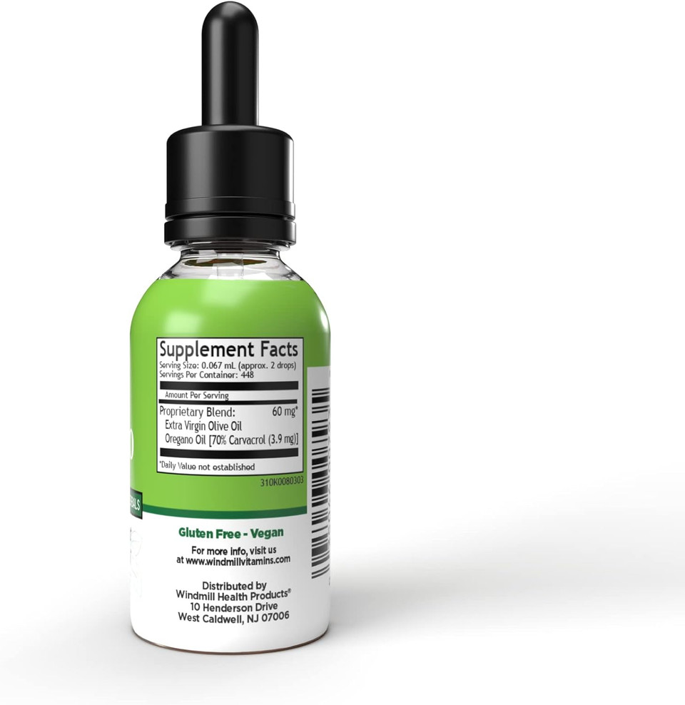 Windmill Natural Vitamins Oil Of Oregano, Herbal Blend For Immune Support, Supports Digestive Health, 1 Fl Oz, 448 Servings