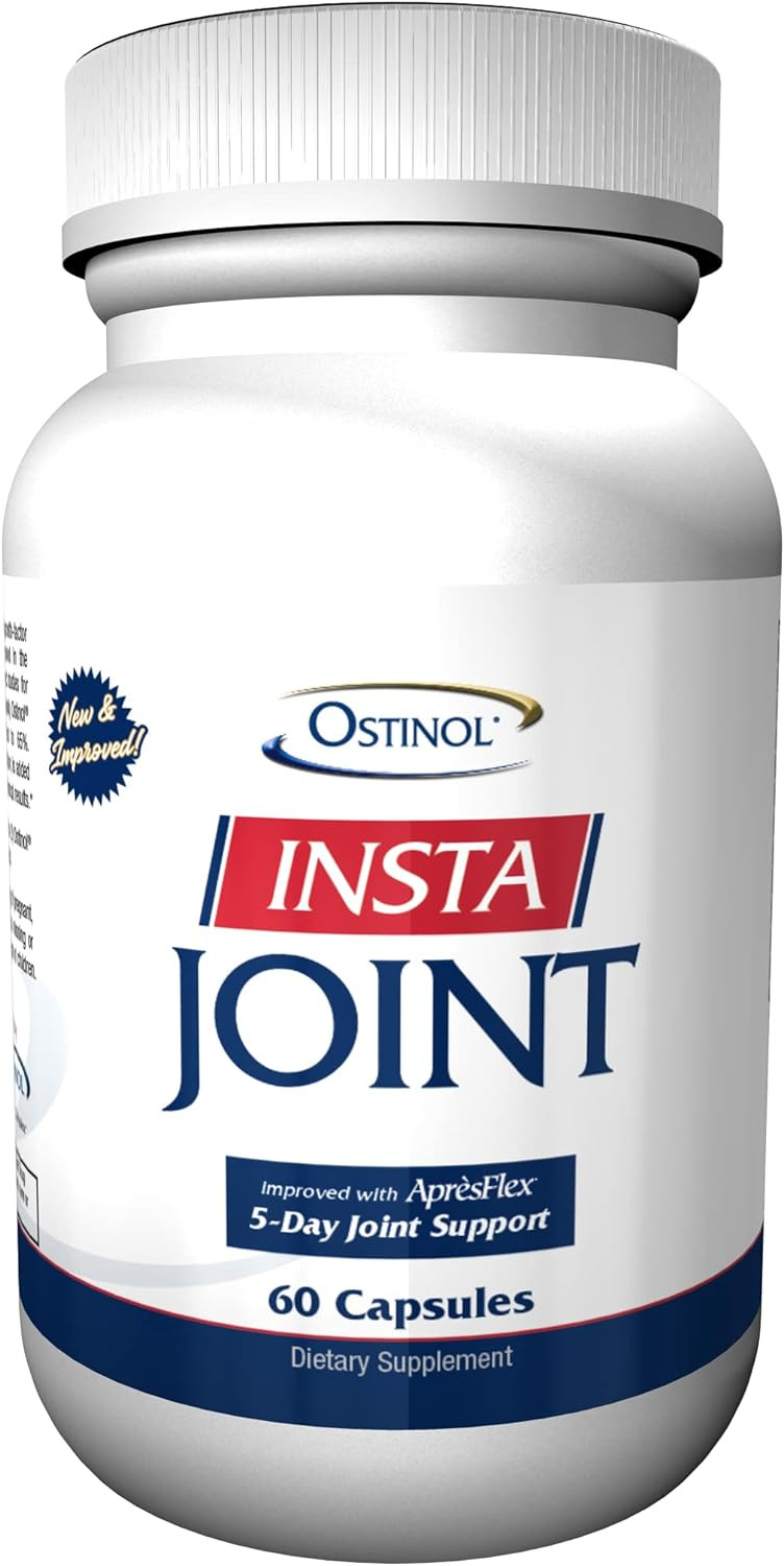 Zycal Ostinol Insta Joint - Bone & Joint Strength Supplement - Enriched Boswellia Joint Support - 60 Capsules60 Count