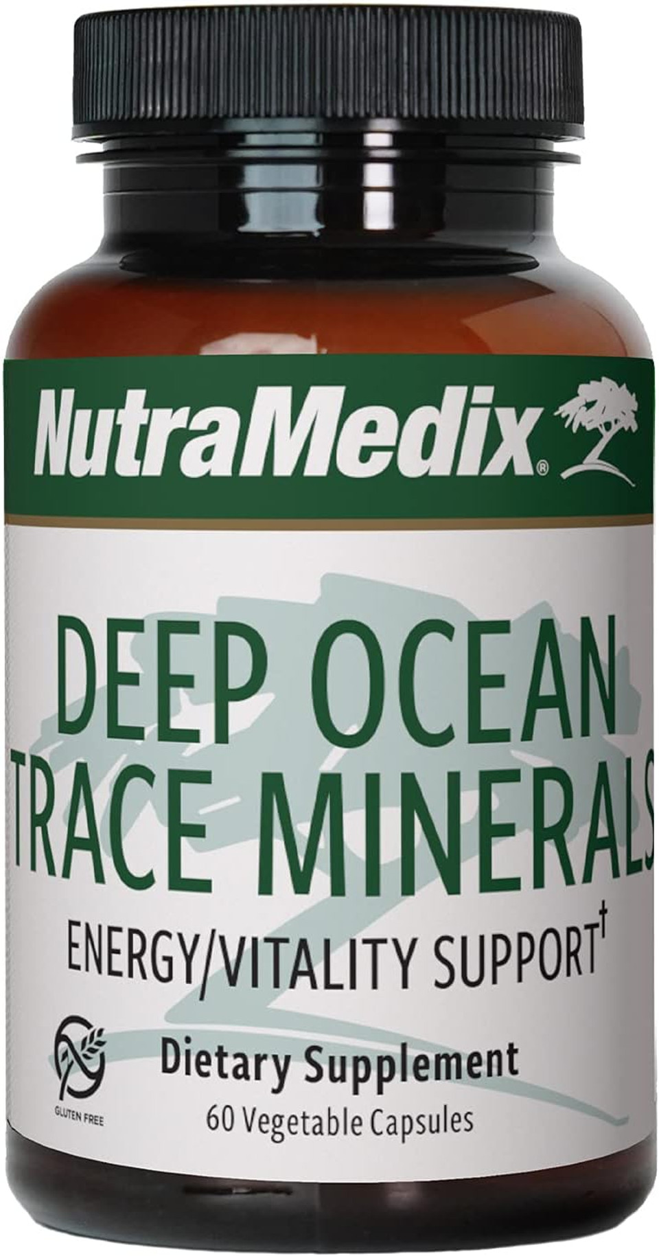 Nutramedix Deep Ocean Trace Minerals 1,000Mg - Mineral & Energy Supplements - Magnesium, Zinc, Potassium, Boron, Phosphorus & Manganese - Electrolyte Support (60 Capsules)