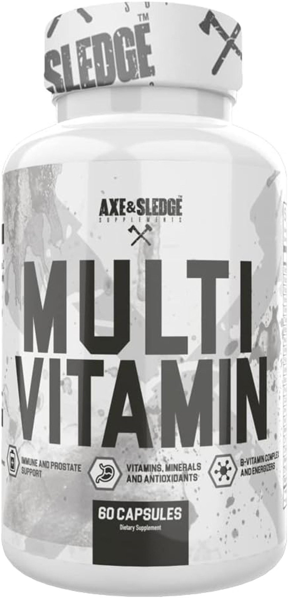 Axe & Sledge Supplements Multivitamin, Vitamin, Mineral & Antioxidant Complex, 60 Veggie Capsules, 30 Servings