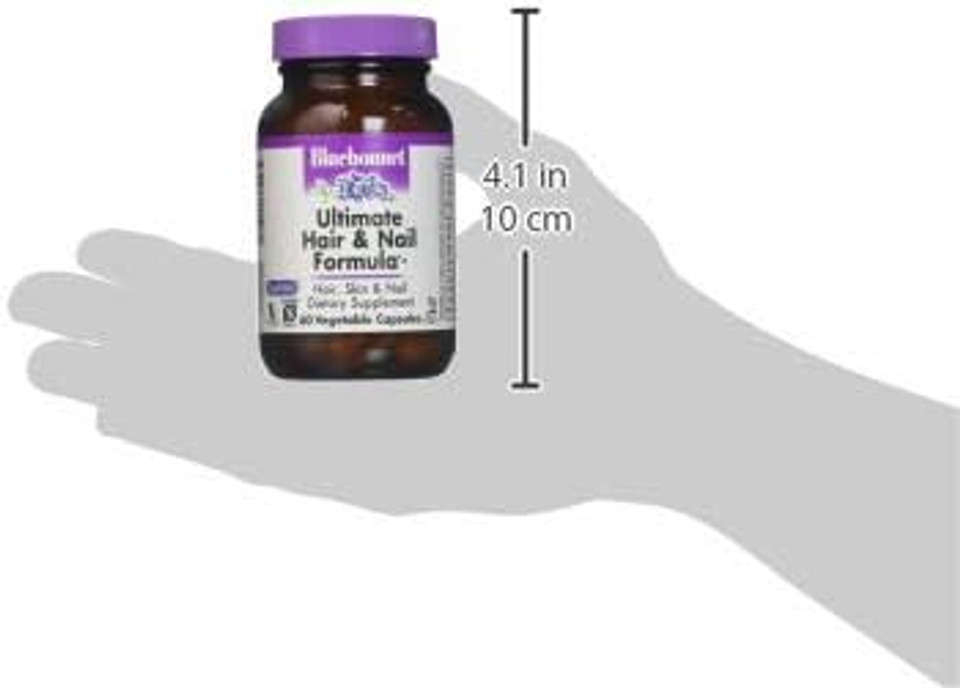 Bluebonnet Nutrition Ultimate Hair And Nail Formula, Vitamins*, Minerals*, Specialty Nutrients For Beauty Within*, Gluten-Free, Kosher-Certified, Dairy-Free, Vegan, 60 Vegetable Capsules, 20 Servings Bluebonnet Nutrition Ultimate Hair And Nail Formula, Vitamins*, Minerals*, Specialty Nutrients For Beauty Within*, Gluten-Free, Kosher-Certified, Dairy-Free, Vegan, 60 Vegetable Capsules, 20 Servings