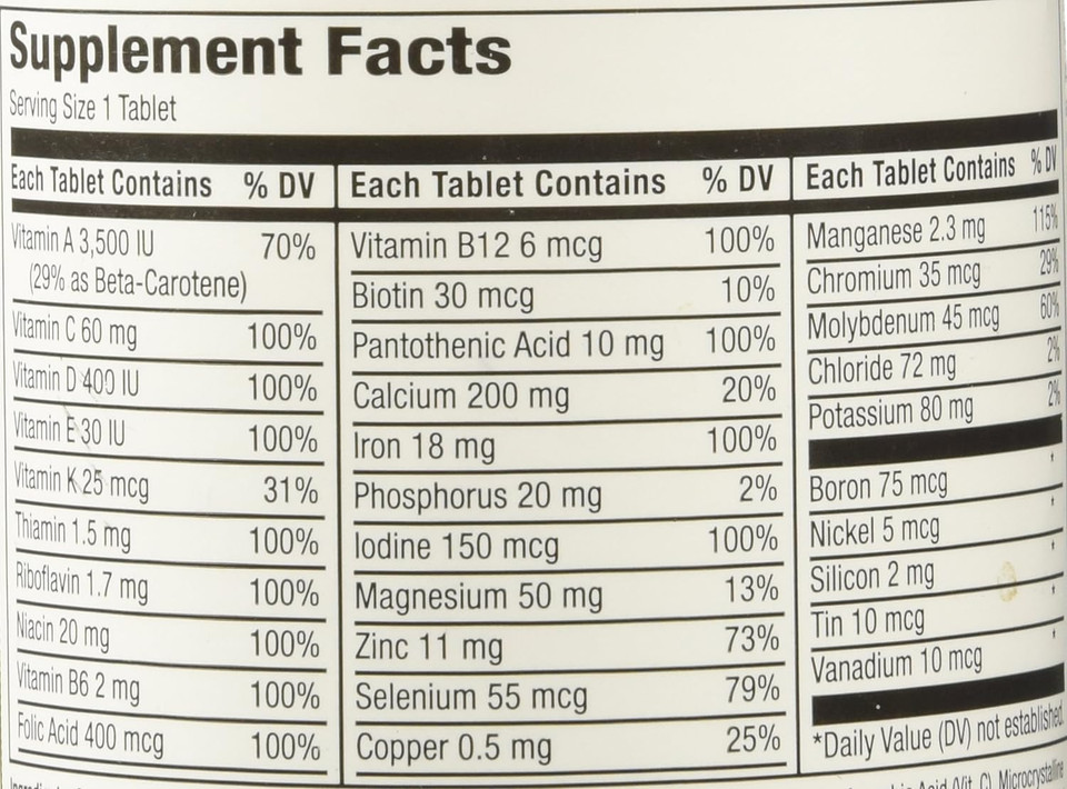 Equate - Complete Multivitamin Multimineral, 200 Tablets