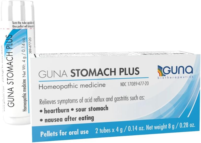 Guna Stomach Plus Homeopathic Digestive Stomach Acid Balance - 2 Tubes